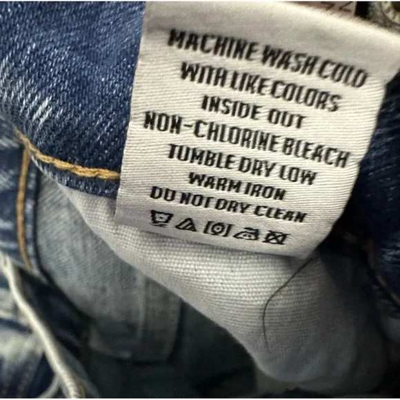 Rails Topanga High Rise Straight Jeans Size 28 Distressed Button Fly NWT - Picture 6 of 7